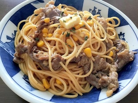 ペッパーランチ風☆焼肉パスタ